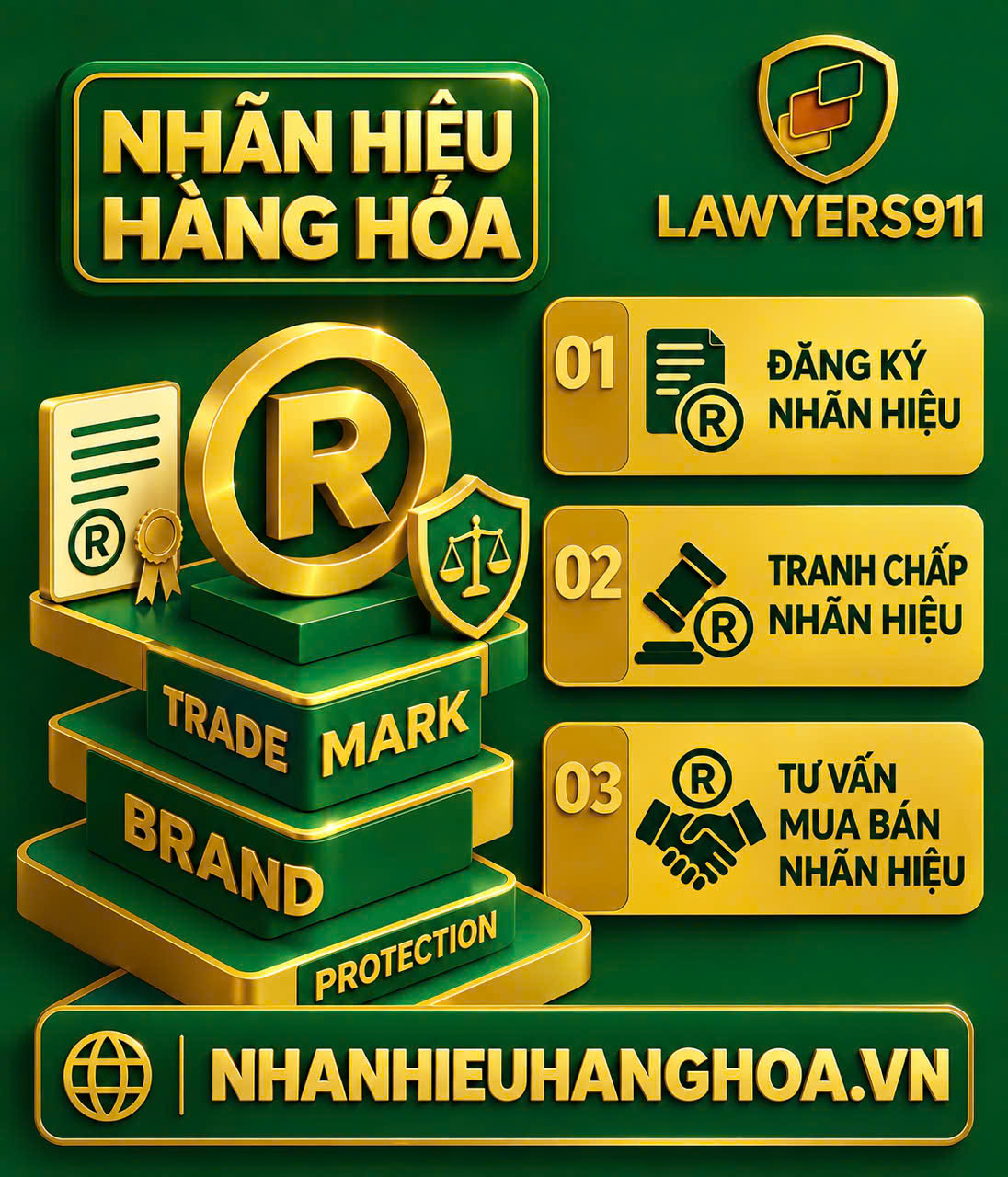 NHÃN HIỆU HÀNG HOÁ- BẢO HỘ NHÃN HIỆU- TRANH CHẤP NHÃN HIỆU- NHƯỢNG QUYỀN THƯƠNG MẠI