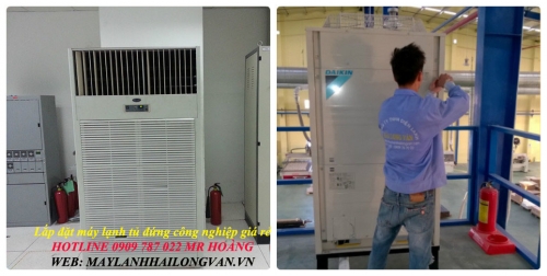 Nhận lắp đặt máy lạnh tủ đứng Daikin 6hp dòng tiêu chuẩn cho nhà xưởng