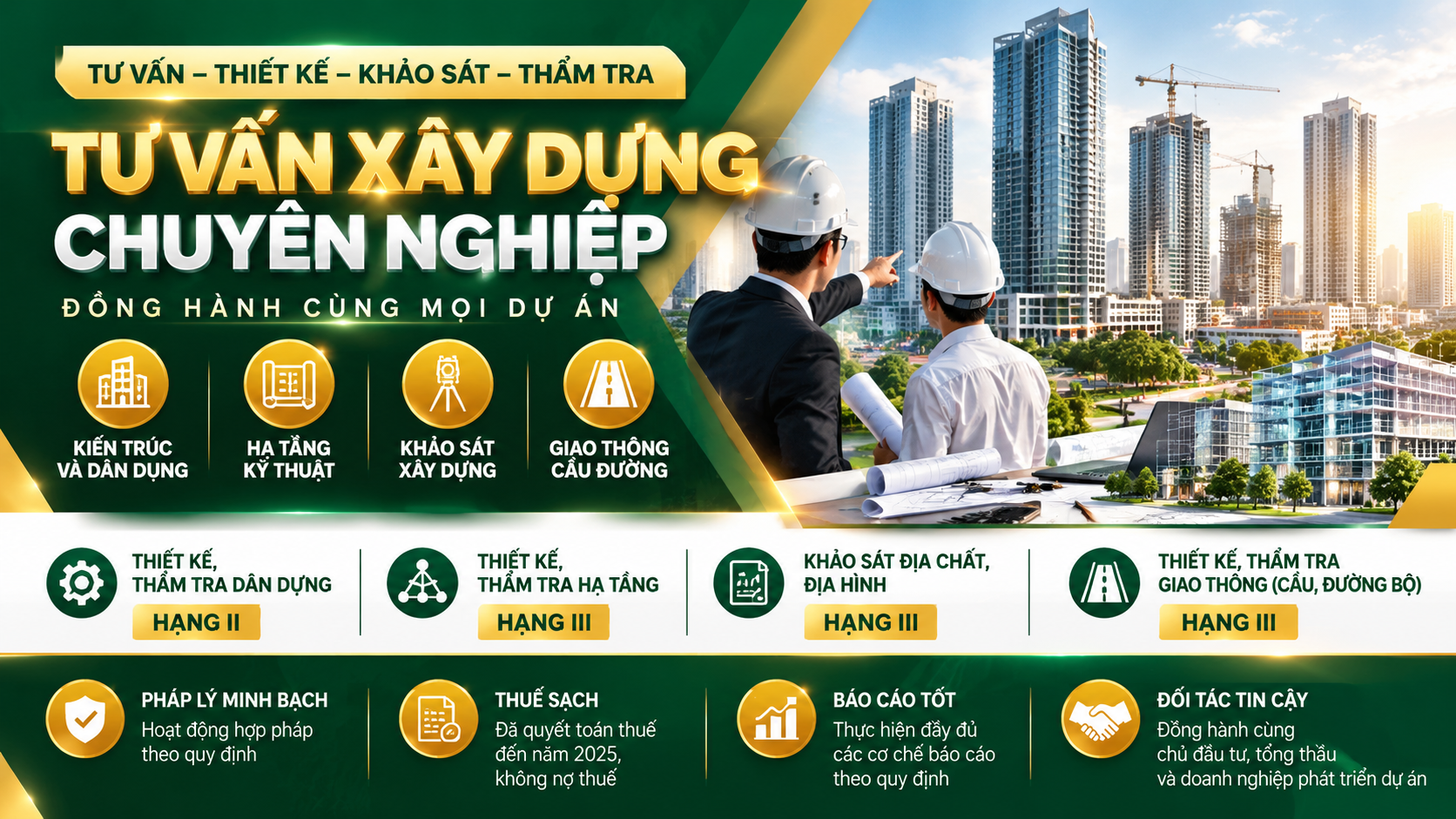 Bán công ty xây dựng, thiết kế có năng lực thành lập 2014, quyết toán thuế tới 2025