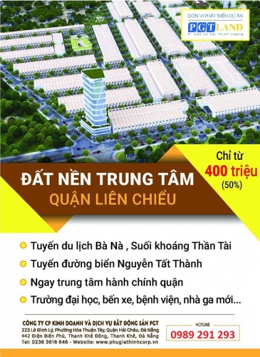 Đất Nền Dự Án Cách Trung Tâm TP Đà Nẵng 3km