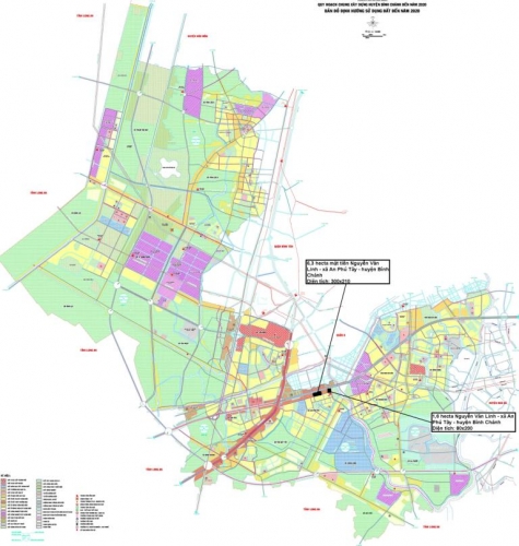 Đất làm dự án 63.000m2 mặt tiền đường Nguyễn Văn Linh - xã An Phú Tây - Bình Chánh - Hồ Chí Minh.(DA-0236)