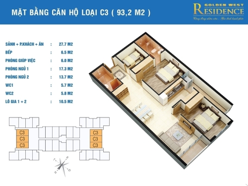 Căn hộ cao cấp Nhân Chính 25tr/m2 có 3 phòng ngủ